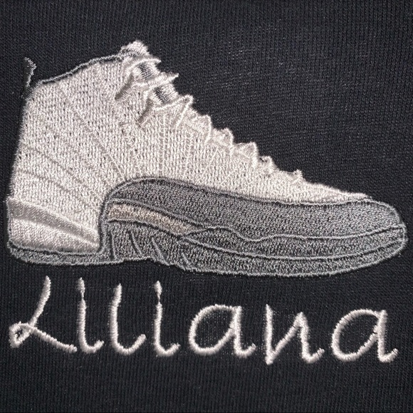 12s (Sneaker Tees embroidered by Gimmeemlaces” - Picture 2 of 2